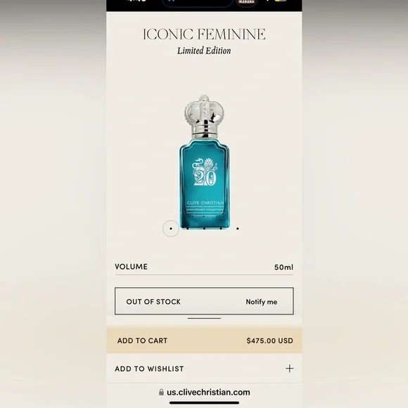 Clive Christian 20 Perfume Feminine 50ml 1.6 oz Special Edition - Picture 8 of 9